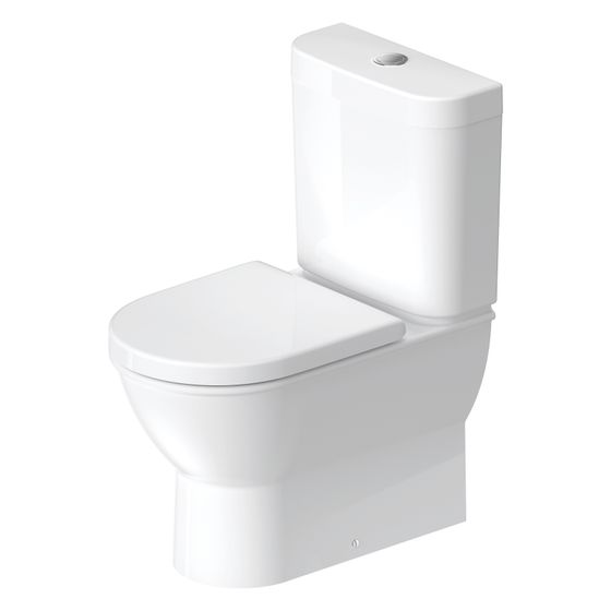 Duravit Darling New Stand WC für Kombination 630x370x415mm, Weiß Hochglanz, HygieneGlaze, 4,5l, Tiefspüler, geschlossen, waager.