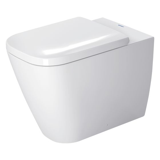 Duravit Happy D.2 Stand WC 570x365x400mm, Weiß HG, Back to wall, 4,5/3l, Tiefspüler, geschlossen, waagerecht, Position Hinten