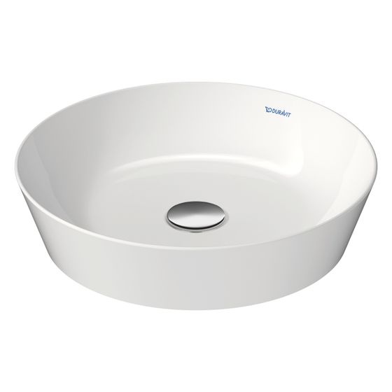Duravit Cape Cod Aufsatzbecken 430mm, Weiß Seidenmatt, WonderGliss, DuraCeram, rund, ohne Überlauf und HLB