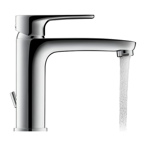 Duravit B.1 Einhebel-Waschtischmischer M, Chrom, 5l/min, Hebelgriff, mit Garnitur, Ausladung 139mm, Höhe 170mm
