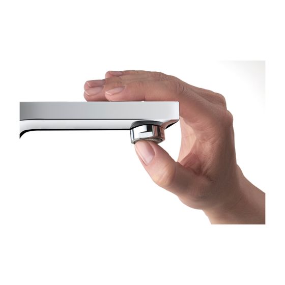 Duravit D-Neo Einhebel-Waschtischmischer S FreshStart, Chrom, 5l/min, Hebelgriff, Ausladung 94mm, Höhe 151mm