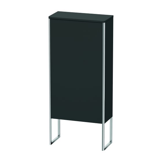 Duravit XSquare Halbhochschrank Dekor 236x500x1136mm Graphit SM, 1 Tür L, 2 Glas-FB mit Alutr. Grifflos, Tip-on