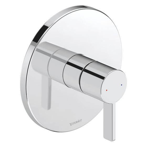 Duravit D-Neo Einhebel-Brausemischer Unterputz, 1 Verbraucher, Chrom, 24,5l/min, Rosette rund, d. Rosette 170mm