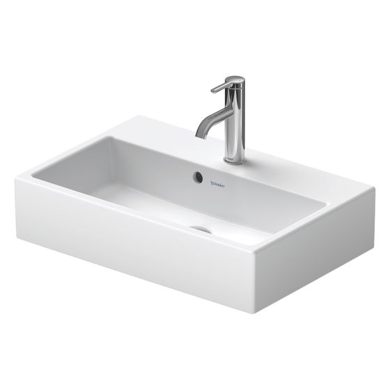 Duravit Vero Air Waschtisch 400x600x160mm Compact, WonderGliss, Weiß Hochglanz, Rechteckig, ohne ÜL, geschliffen