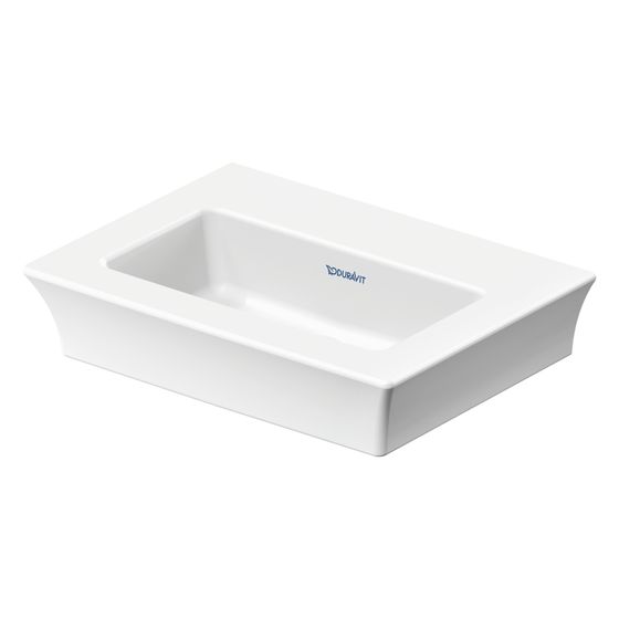 Duravit White Tulip Handwaschbecken 330x450x135mm, Weiß Hochglanz, WonderGliss, Rechteckig, 1 Waschplatz mittig, ohne Überlauf