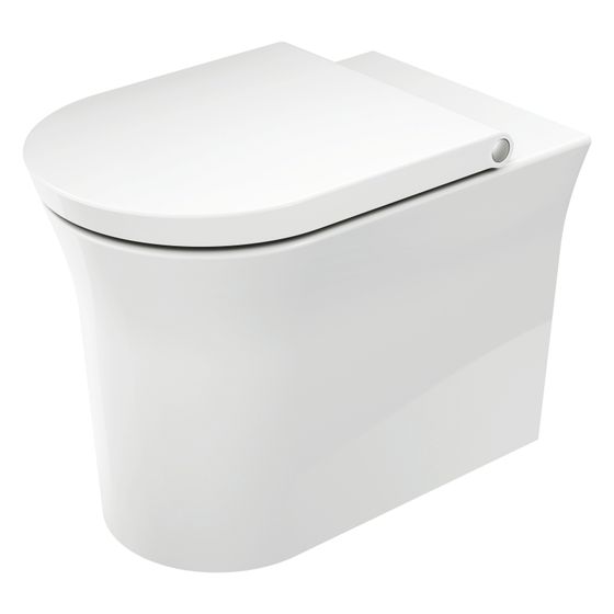 Duravit White Tulip Stand WC 580x370x420mm, Weiß Hochglanz, Back to wall, 4,5l, Tiefspüler, rimless, waagerecht