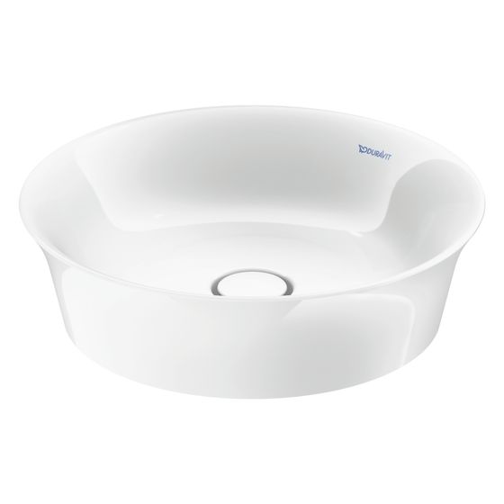 Duravit White Tulip Aufsatzbecken 430mm, Weiß Hochglanz, WonderGliss, DuraCeram, rund, ohne Überlauf und HLB