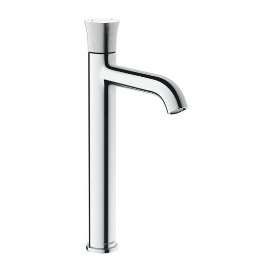 Duravit White Tulip Einhebel-Waschtischmischer XL, Chrom, 5l/min, Hebelgriff, Ausladung 160mm, Höhe 317mm, 3/8