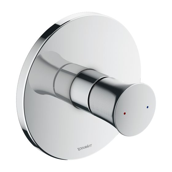Duravit White Tulip Einhebel-Brausemischer Unterputz, Anzahl Verbraucher 1, Chrom, 24,5l/min, Rosette rund d. 170mm