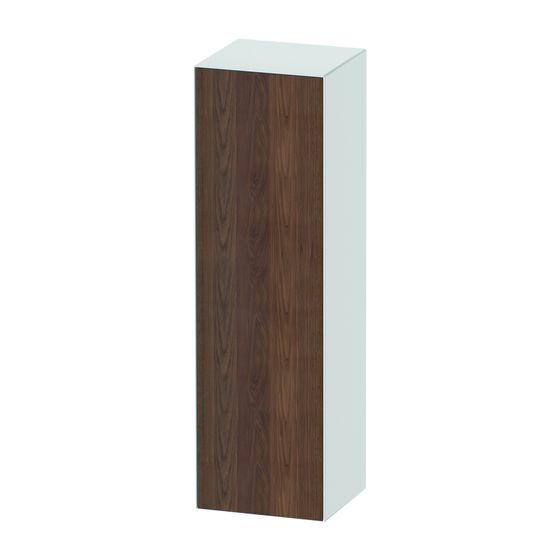 Duravit White Tulip Halbhochschrank Lack 360x400x1320mm AM Nusb.Matt/Weiß Hochglanz, 1 Tür L, 3 Glas-FB mit Alutr. Grifflos