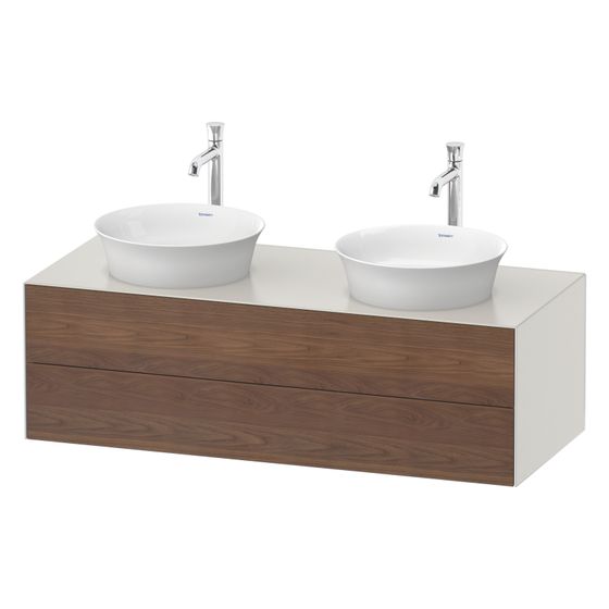 Duravit White Tulip Konsolenwaschtischunterbau wandh 550x1300x408mm B/M mit KSP AM Nusb.Matt/Nordic Weiß SDM Grifflos 2 SK