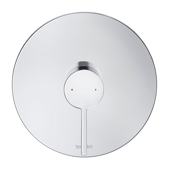 Duravit D-Neo Einhebel-Brausemischer Unterputz, 1 Verbraucher, Chrom, 24,5l/min, Rosette rund, d. Rosette 170mm