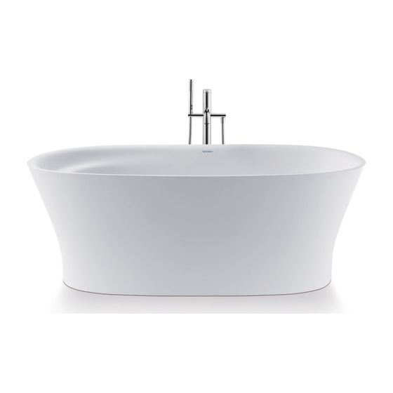 Duravit C.1 Einhebel-Wannenmischer bodenstehend, Chrom HG, Ausladung 201mm, Chrom, 914mm, 200mm, Verbraucher 2, 18,5l/min