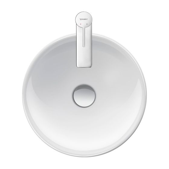Duravit D-Neo Aufsatzbecken 400mm, Weiß Hochglanz, rund, ohne Überlauf und HLB