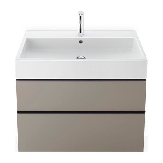 Duravit Vero Air Waschtisch 470x1000x170mm wandh. Weiß Hochglanz, Rechteckig, WonderGliss, 1 WP mittig, 1 HL L, mit ÜL