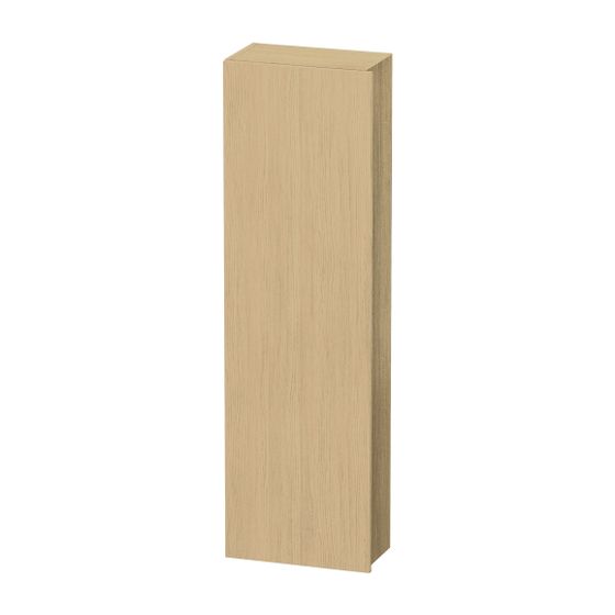 Duravit DuraStyle Hochschrank Dekor 240x400x1400mm, Natur Eiche Matt, 1 Tür L, Grifflos, 4 Glasfachböden, 20mm
