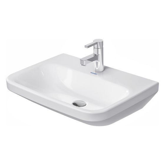 Duravit DuraStyle Waschtisch 440x600x170mm wh Weiß Hochglanz, Rechteckig, WonderGliss, 1 Waschplatz mittig, 1 HL mittig, ohne ÜL