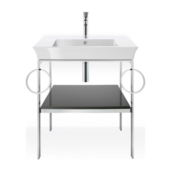 Duravit White Tulip Waschtisch 490x750x155mm WonderGliss, Weiß Hochglanz, Rechteckig, 1 Waschplatz/HL mittig, mit ÜL