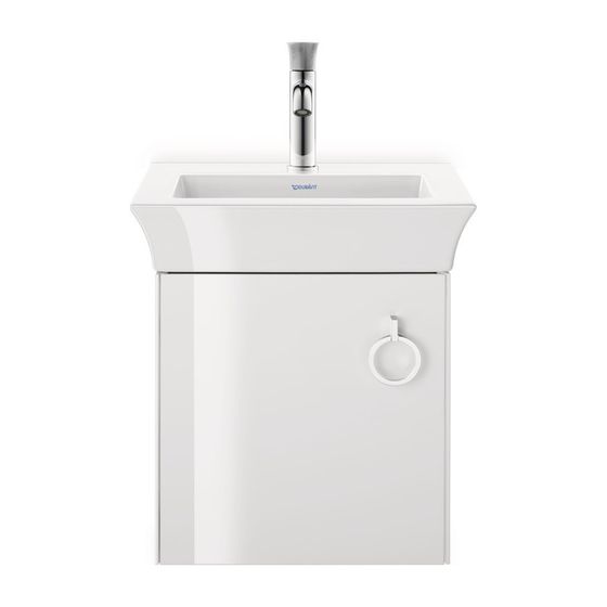 Duravit White Tulip Handwaschbecken 330x450x135mm, Weiß Hochglanz, WonderGliss, Rechteckig,1 Waschplatz/HL mittig, ohne Überlauf