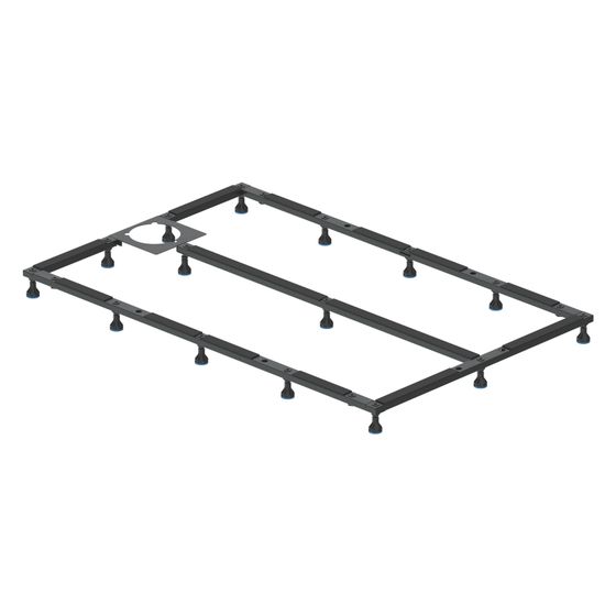 Duravit Fußgestell 800x900x80-100mm für Stonetto Duschwannen