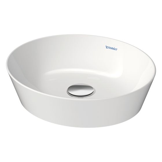 Duravit Cape Cod Aufsatzbecken 400mm, Weiß Seidenmatt, WonderGliss, DuraCeram, Oval, ohne Überlauf und HLB