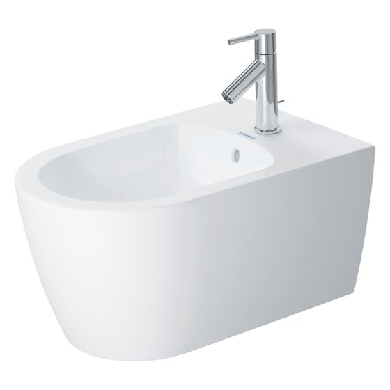 Duravit ME by Starck Wandbidet 570x370x295mm Weiß Seidenmatt, WonderGliss, 1 HL, HLB, Überlauf, verd. Befestigung