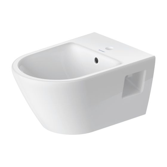 Duravit D-Neo Wandbidet 540x360x400mm, Weiß Hochglanz, mit HLB, 1 HL, mit Überlauf