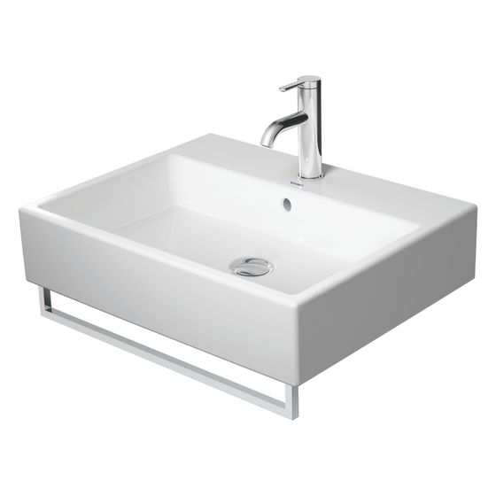 Duravit Vero Air Waschtisch 470x600x165mm wandhäng., Weiß Hochglanz, Rechteckig, WonderGliss, 1 WP mittig, ohne ÜL