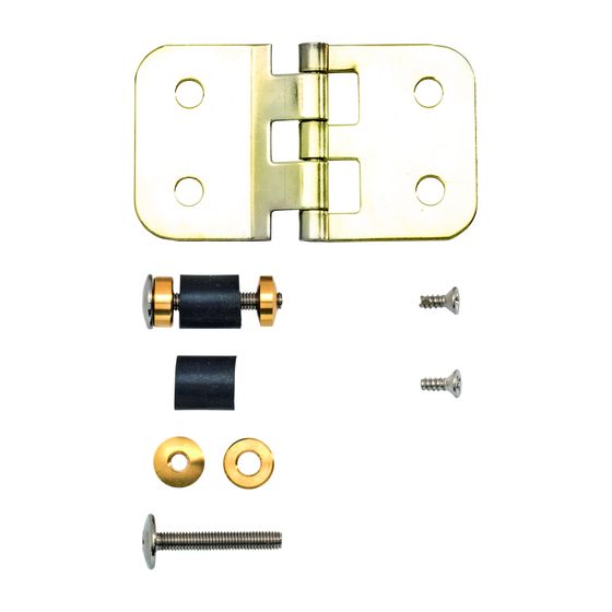 Duravit Scharnier-Set für Urinaldeckel ohne Absenkautomatik, Chrom, 0063041000