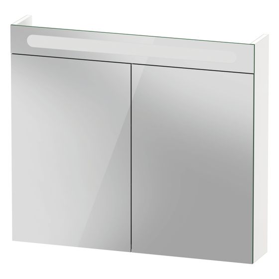 Duravit No.1 Spiegelschrank Wandmontage 148x800x700mm, Weiß, 2 Türen L/R, 2 Glasfachböden, 9W