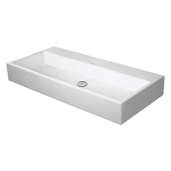 Duravit Vero Air Waschtisch 470x1000x170mm wandhäng., Weiß Hochglanz, Rechteckig, WonderGliss, 1 Waschplatz mittig, ohne ÜL