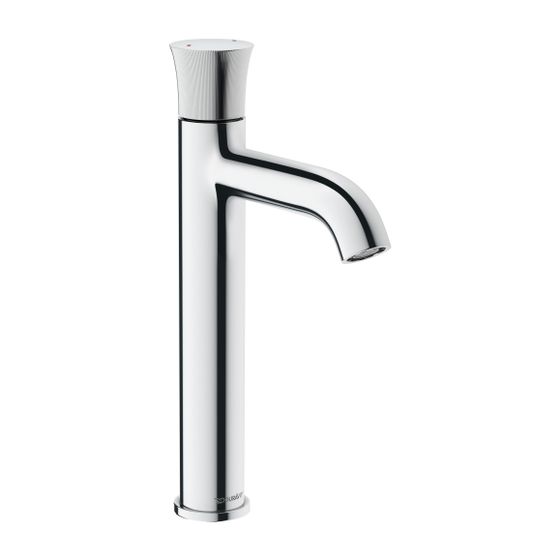Duravit White Tulip Einhebel-Waschtischmischer L, Chrom, 5l/min, Hebelgriff, Ausladung 140mm, Höhe 280mm, 3/8