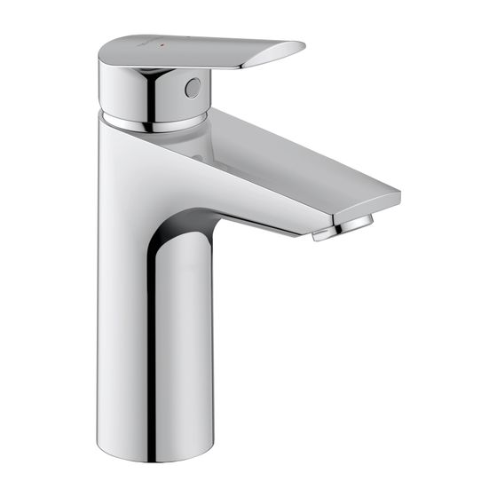 Duravit No.1 Einhebel-Waschtischmischer M MinusFlow, Chrom, 3,5l/min, Hebelgriff, Ausladung 106mm, Höhe 184mm