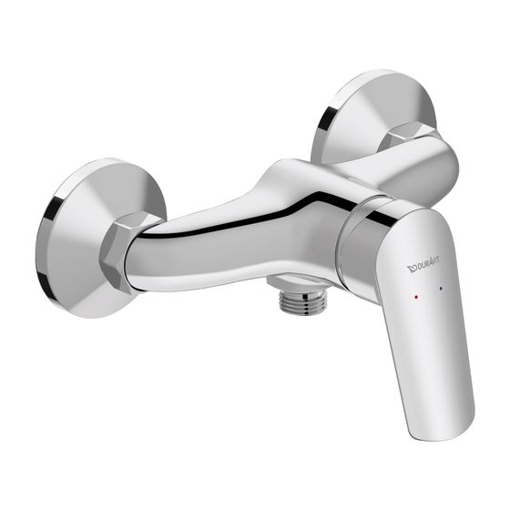 Duravit No.1 Einhebel-Brausemischer Aufputz, Chrom, Anschlussart S-Anschlüsse, 1/2