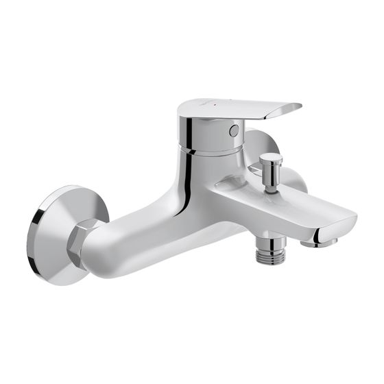 Duravit No.1 Einhebel-Wannenmischer Aufputz, Chrom, Anschlussart S-Anschlüsse, 1/2