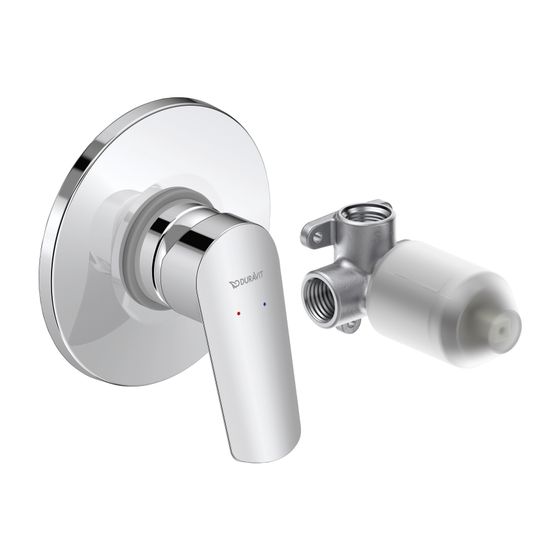 Duravit No.1 Einhebelmischer Unterputz Set, 1 Verbraucher, Chrom, 1 Verbraucher, 27l/min, Rosette rund