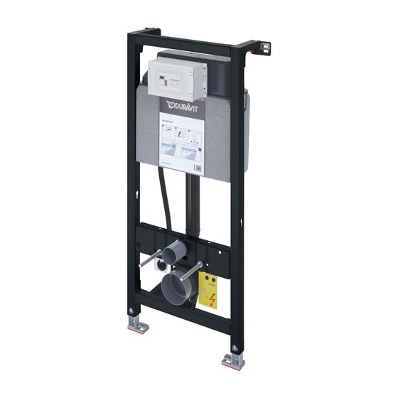 Duravit Installationselement Trockenbau Standard für WC DuraSystem 155x500x1148mm, Höhenver.240mm, Spülbedienung vorne, 3/6l