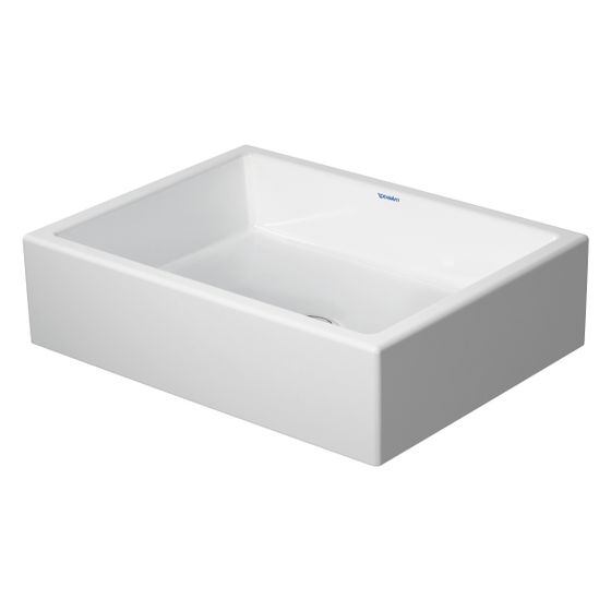 Duravit Vero Air Aufsatzbecken 500mm, Weiß Hochglanz, WonderGliss, Rechteckig, ohne Überlauf und HLB, RW glasiert