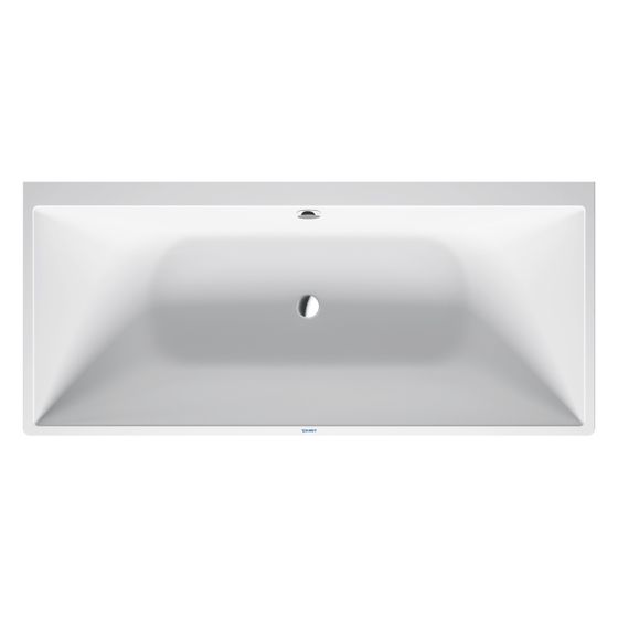 Duravit DuraSquare Badewanne 485x800x1800mm, 195l, Mattweiß, Rechteckig, Vorwand, 2 Rückenschrägen Nahtlose Verkleidung