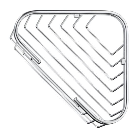 Duravit Karree Duschkorb 175x175x88mm, Chrom