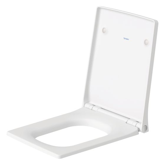 Duravit Design Classics WC-Sitz rechteckig Weiß Hochglanz, 371x63x463mm, Absenkautomatik, Sitzgarnitur abnehmbar