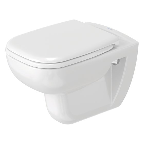 Duravit D-Code Wand-WC 545x355x360mm, Weiß Hochglanz, 4,5l, Tiefspüler, rimless, waagerecht