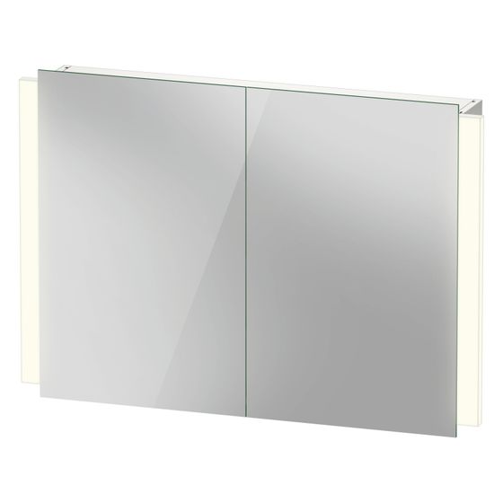 Duravit Ketho.2 Spiegelschrank Wandmontage 157x1000x700mm, Weiß, 2 Türen L/R LKZ0, 2 Glasfachböden, 18W, mit WBL