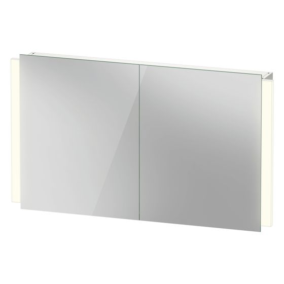 Duravit Ketho.2 Spiegelschrank Wandmontage 157x1200x700mm, Weiß, 2 Türen L/R LKZ0, 4 Glasfachböden, 18W, mit WBL