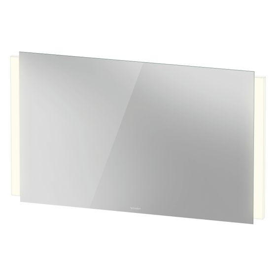 Duravit Ketho.2 Spiegel Wandmontage 33x1200x700mm, Mattweiß, LED, 18W, Betätigung Sensorschalter unten/rechts