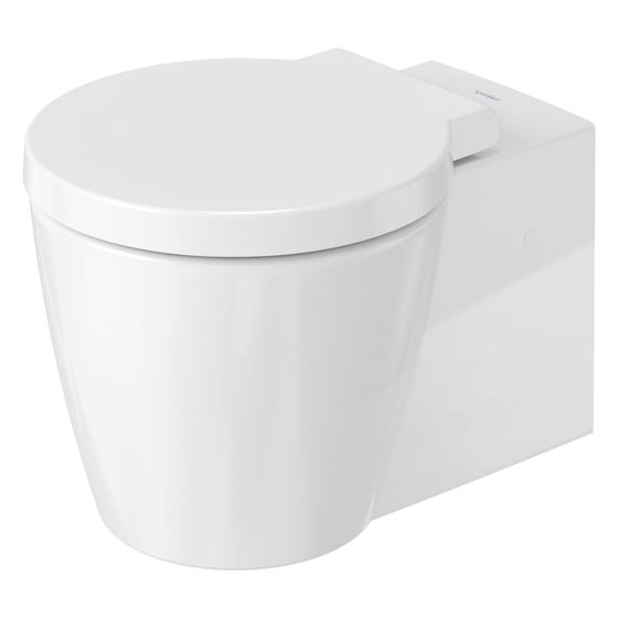 Duravit Starck 1 Wand-WC 575x410x320mm, Weiß Hochglanz, 4,5l, WonderGliss, Tiefspüler, geschlossen, waagerecht