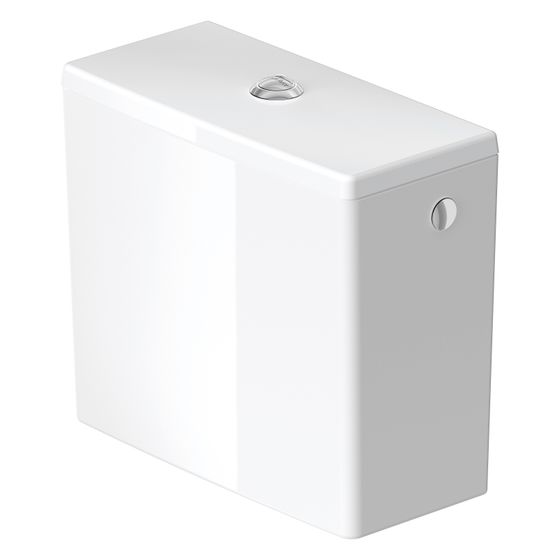 Duravit ME by Starck Spülkasten aus Keramik 180x395x350mm, Weiß, WonderGliss, 6/3l, Dual Flush, Wasseranschluss R, L
