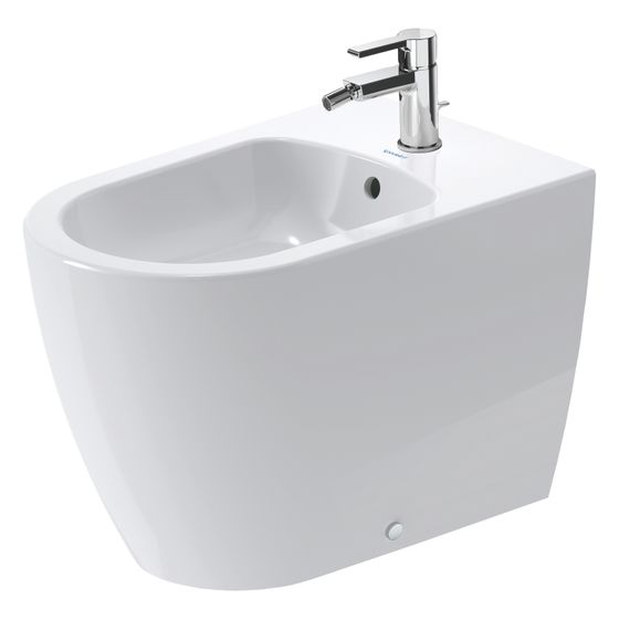 Duravit ME by Starck Stand Bidet 600x370x400mm, Weiß Hochglanz, WonderGliss, 1 HL, mit Überlauf, Back to wall