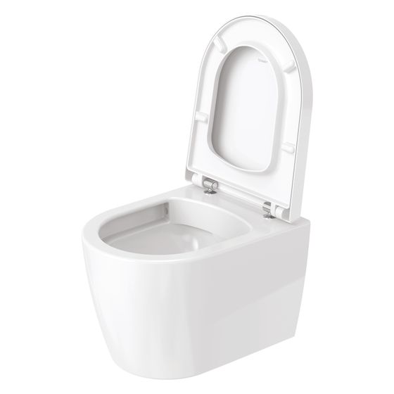 Duravit ME by Starck Wand-WC 480x370x350mm Weiß Seidenmatt 45l HygieneGlaze Plus Tiefspüler rimless waagerecht
