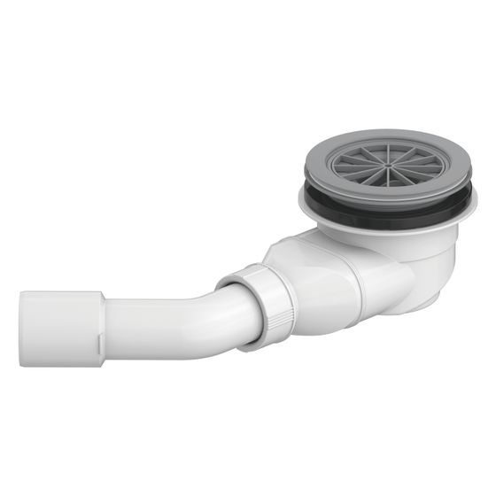 Duravit Sustano Duschwannenablauf aus Kunststoff 160x205x90mm, waagerecht, Sperrwasserhöhe 50mm, 33l/min